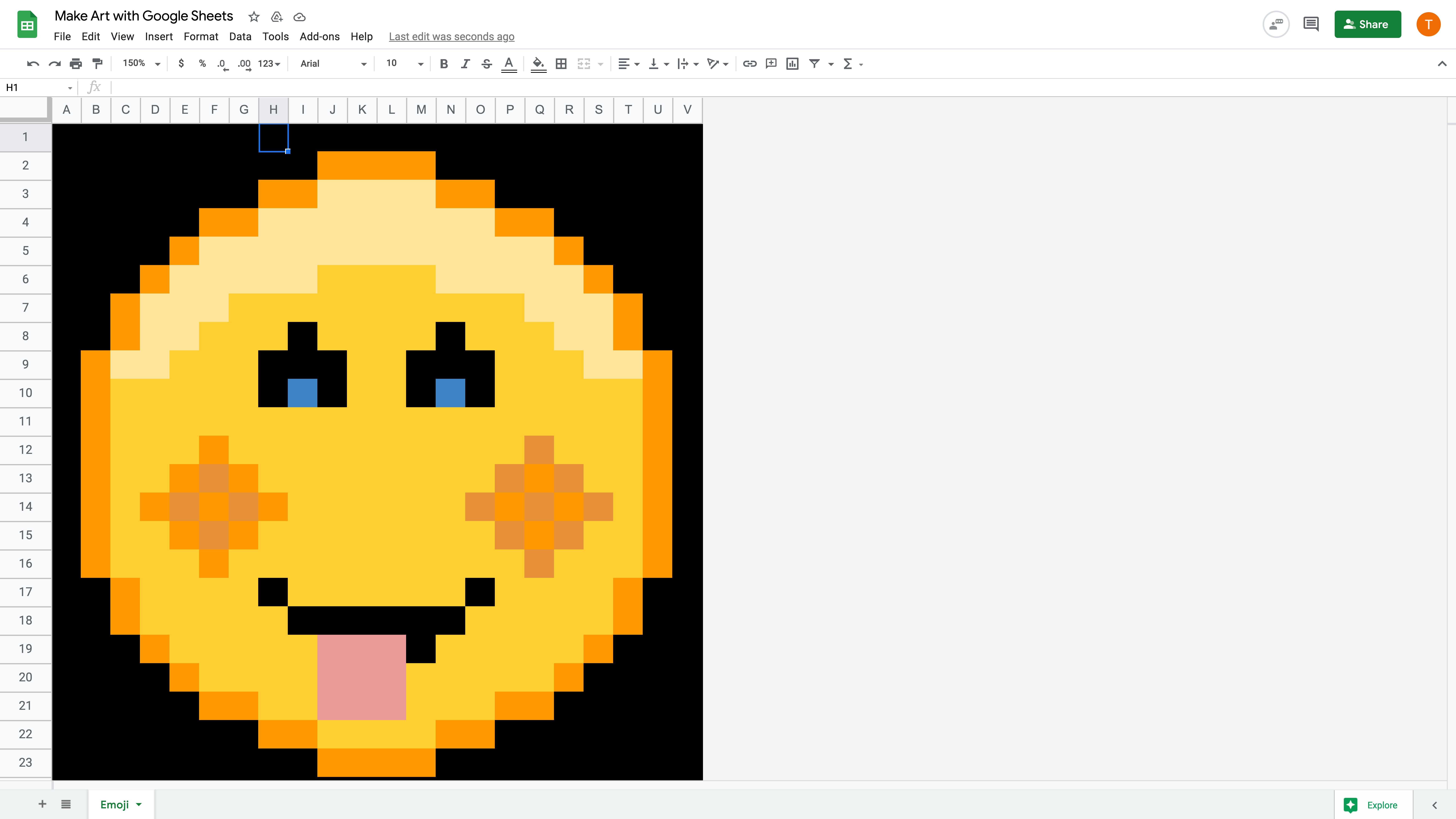 Lesson Make Pixel Art in Google Sheets Applied Digital Skills